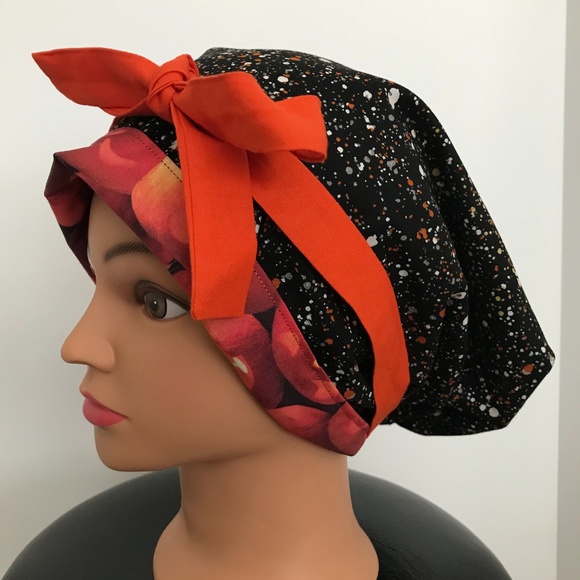 Scrub CAP/HAT *Reversible *Long Ties *Halloween - Picture 15 of 16